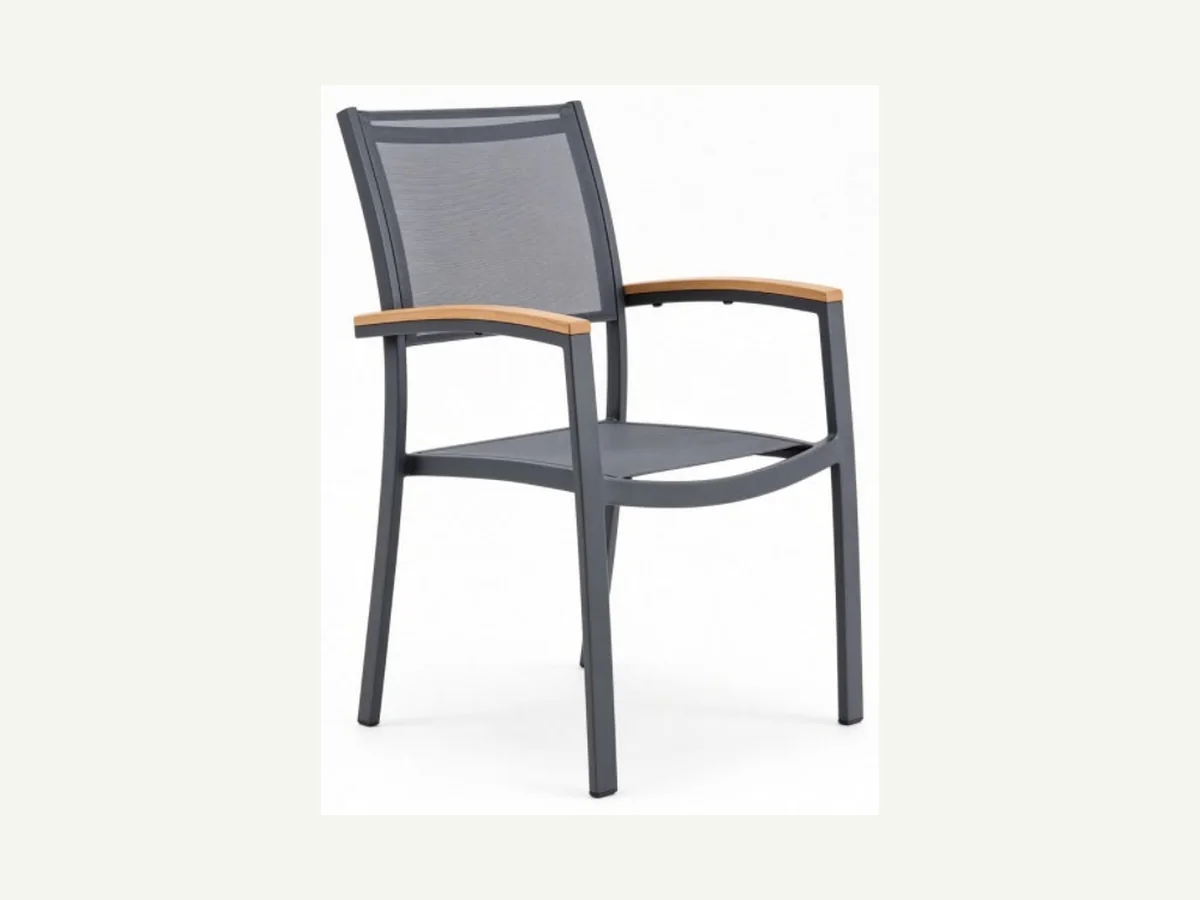 Textilene Stacking Dining Chair HJX-CA2026009 wholesale product