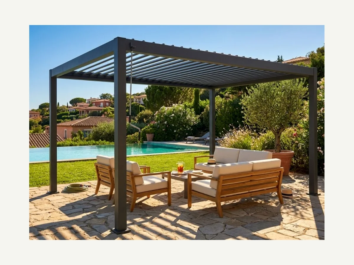 Aluminium Louvered Pergola HJX-PA2026006 wholesale product