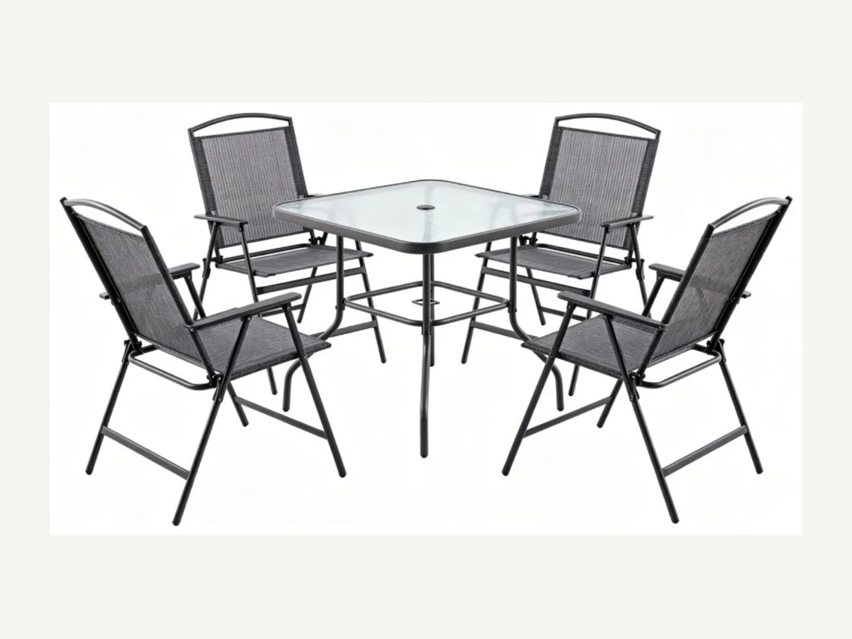 Five-piece steel textilene dining set HJX-TSS2026004