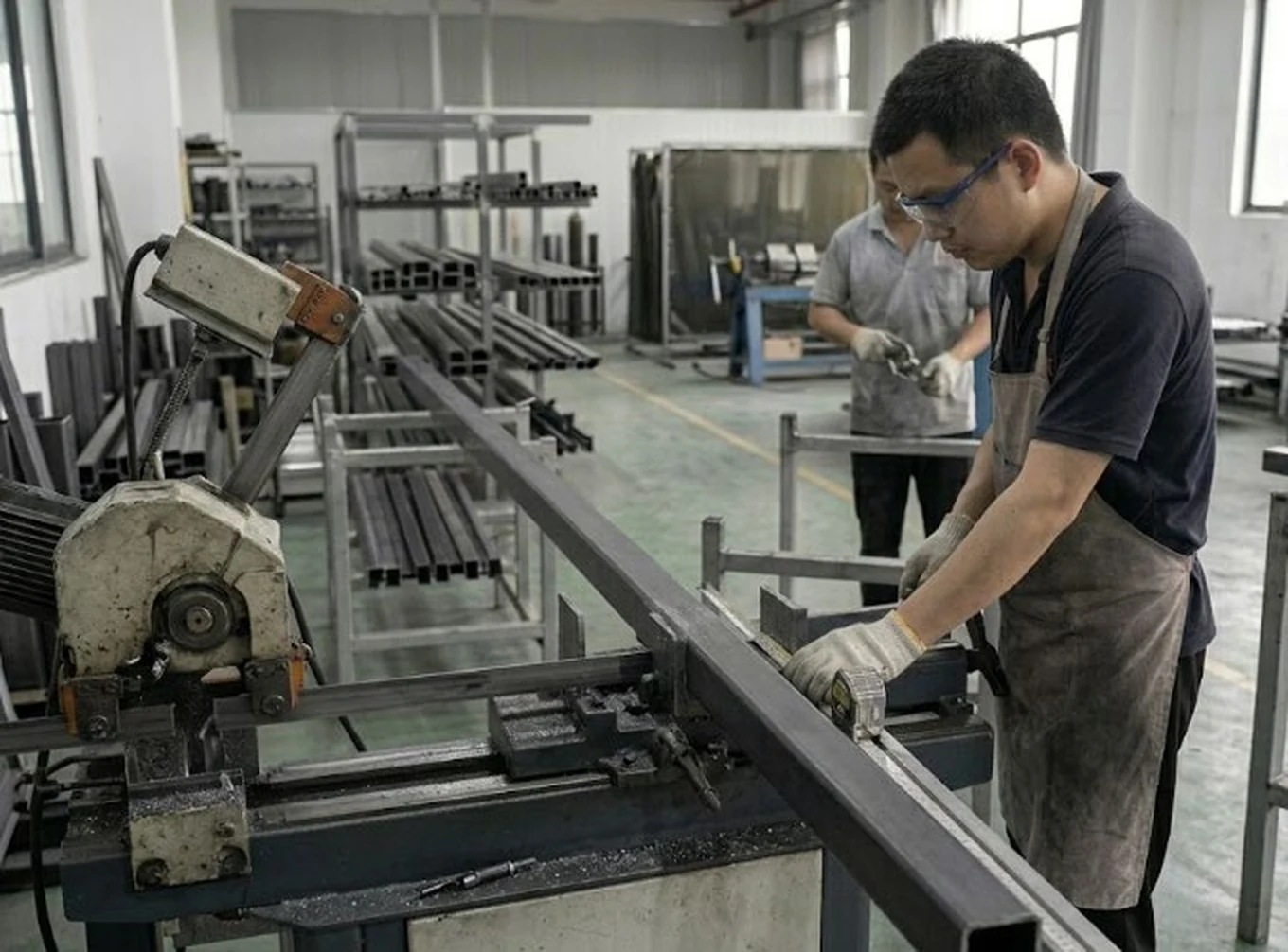 Metalworking in the Hongjie factory