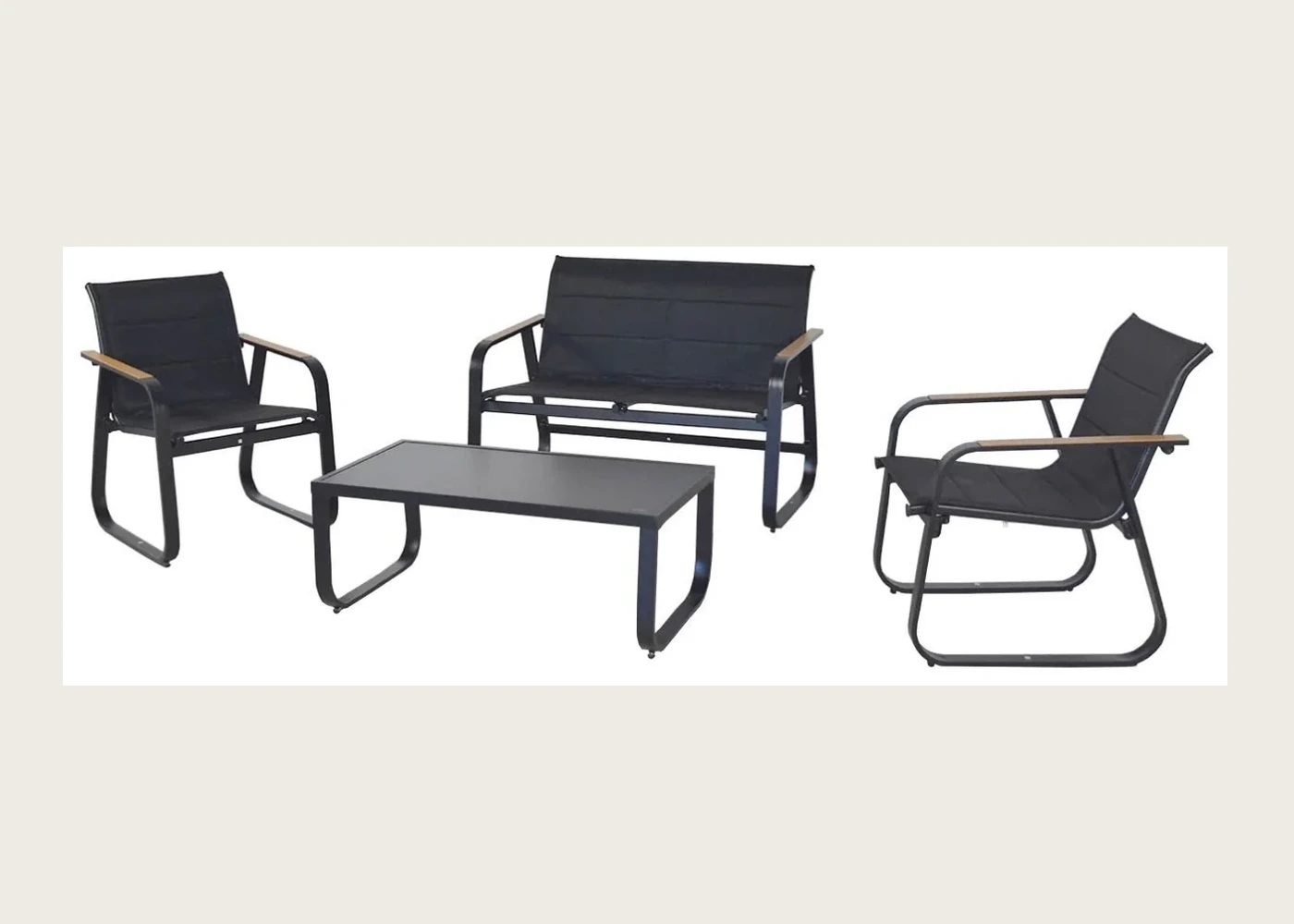 Textilene Outdoor Sets manufactured by Linhai Hongjie